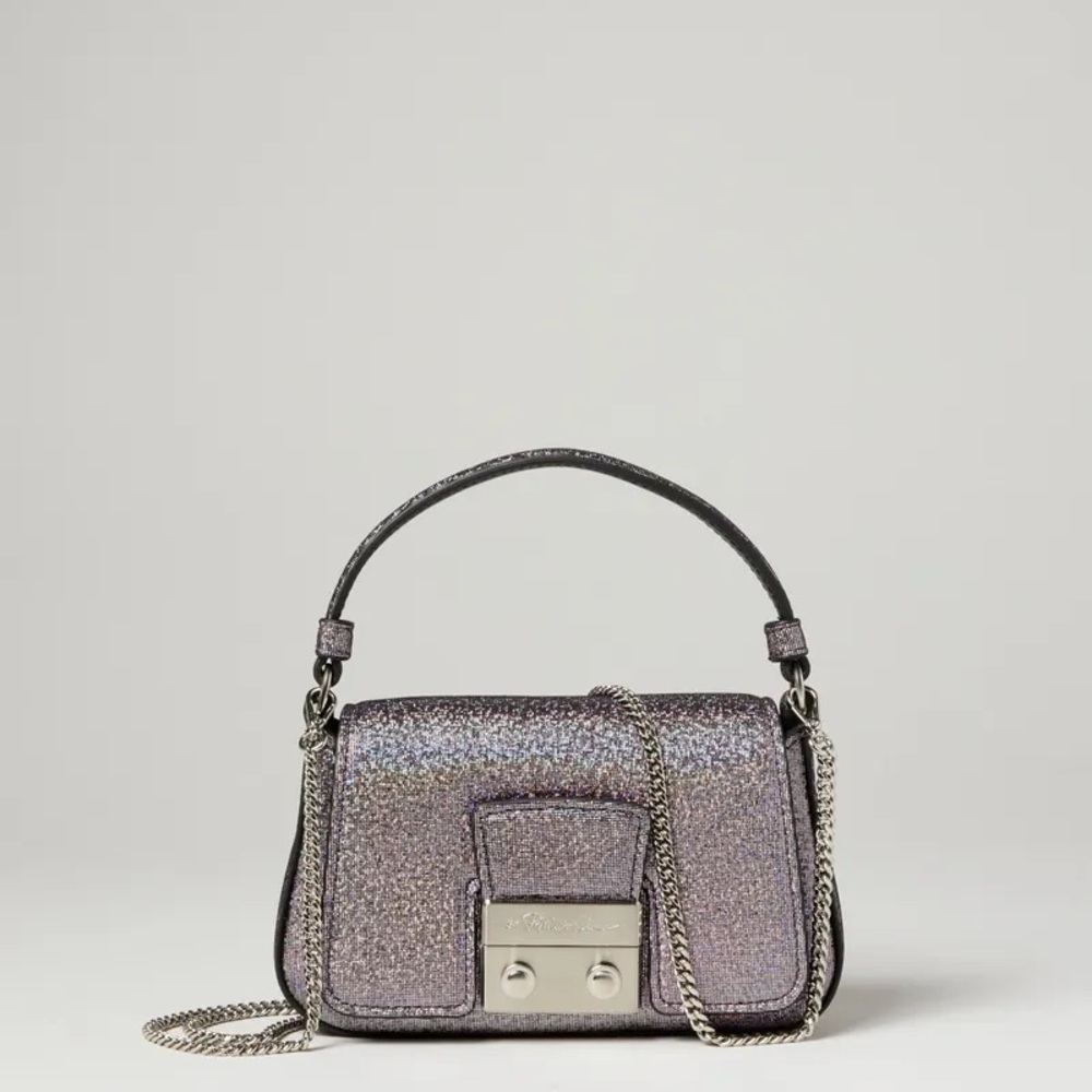 Phillip Lim Pashli Sparkly Glitter Crossbody Metallic Purse Chain‎ Strap Handbag